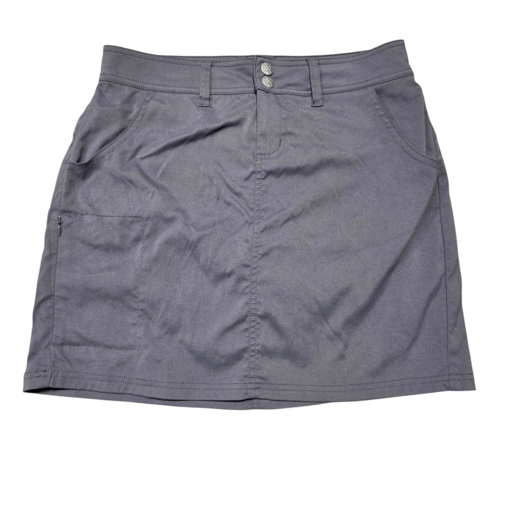 Prana Halle Skort Women 6 Gray Nylon Blend Hiking Outdoor Active‎ Skirt